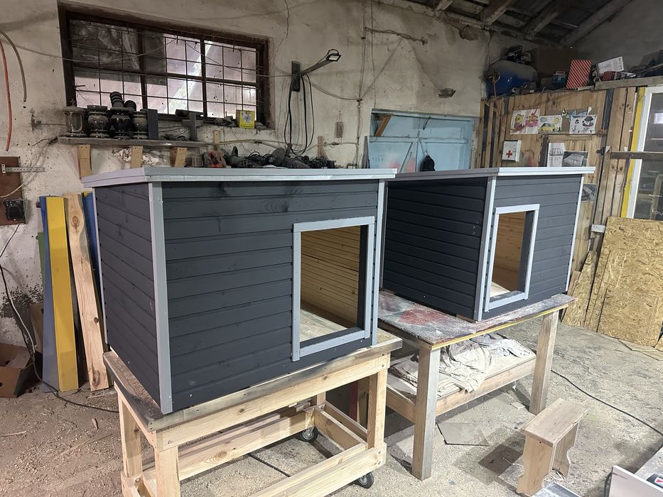 Утеплена будка для собаки 120х90х90