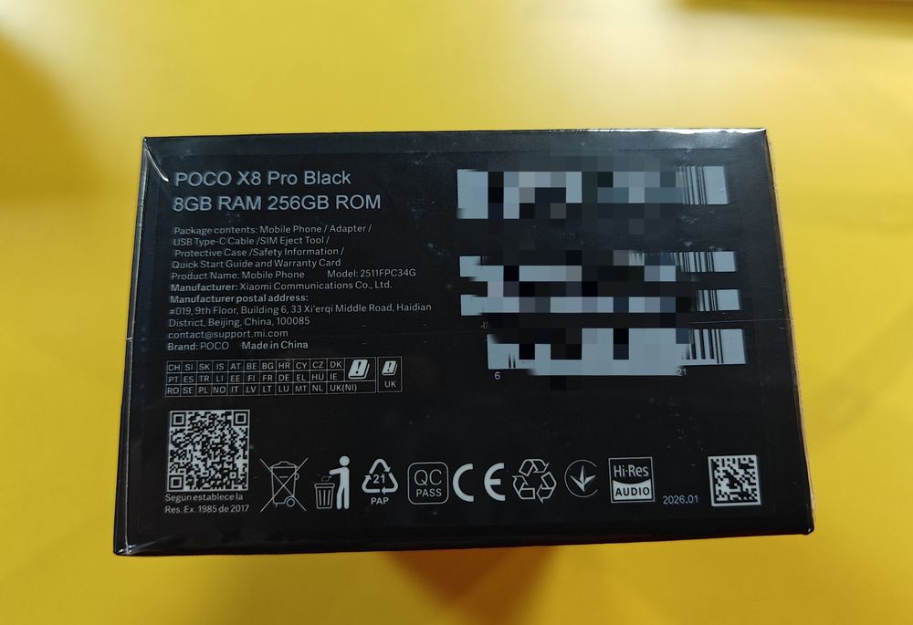 POCO X8 Pro/Pro Max Black/White, Global з зарядкою!