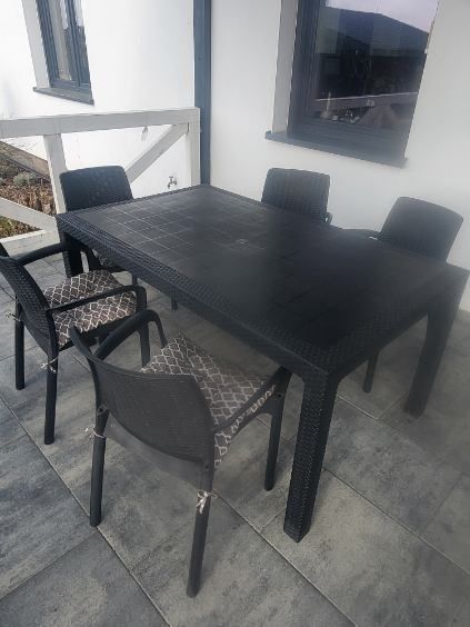 Zestaw ratanowy do ogrodu