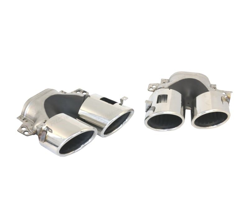 PONTEIRAS DE ESCAPE MERCEDES GLE W167 19- LOOK GLE53 CROMADAS