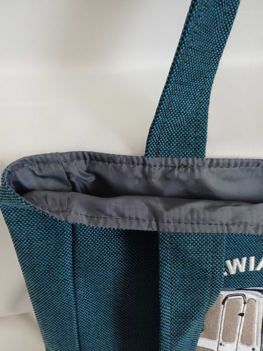 Torba zakupowa, shopper z haftem przyczepy Niewiadów N126