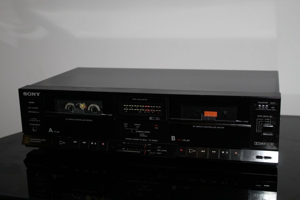 SONY TC-W200 Magnetofon deck dwukasetowy segment hi-fi stereo Wysyłka