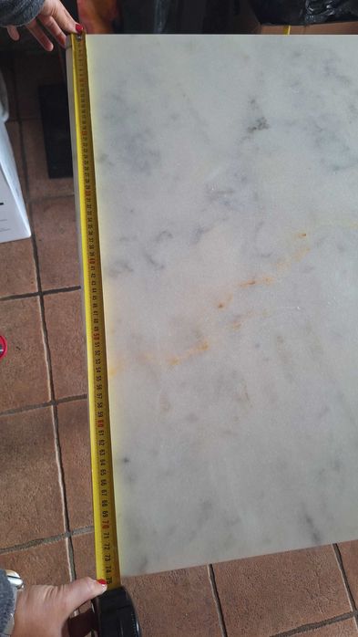 Mesa de mármore 75 × 75 cm (RESTAURAÇÃO)