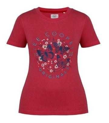 Lee cooper damska koszulka - różowa rozmiar M