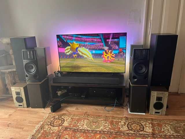 SUPER kolumny aktywne SONY SA-H7900 Elektrostaty + MFB