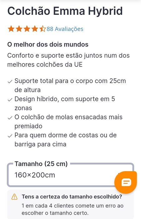 Colchão Emma Hybrid