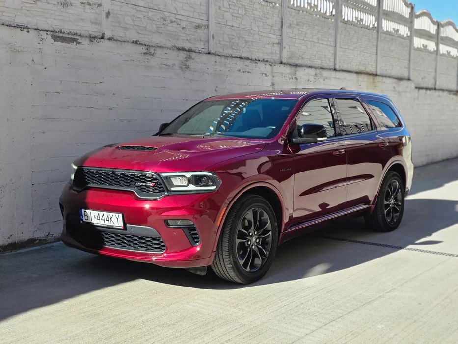 Dodge Durango R/T AWD 5.7 HEMI, niski przebieg 43510 km, BLACKTOP, 1 rej. 27.03.2023