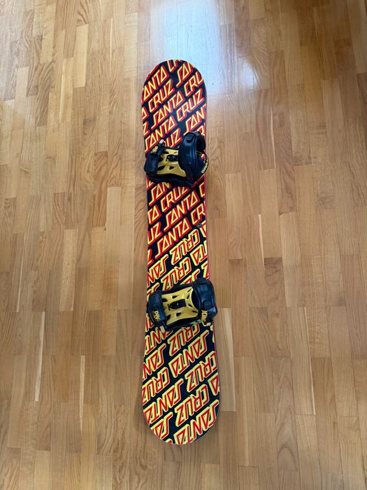 Deska snowboardowa Santa Cruz zapięcia King Drake stan dobry 155cm