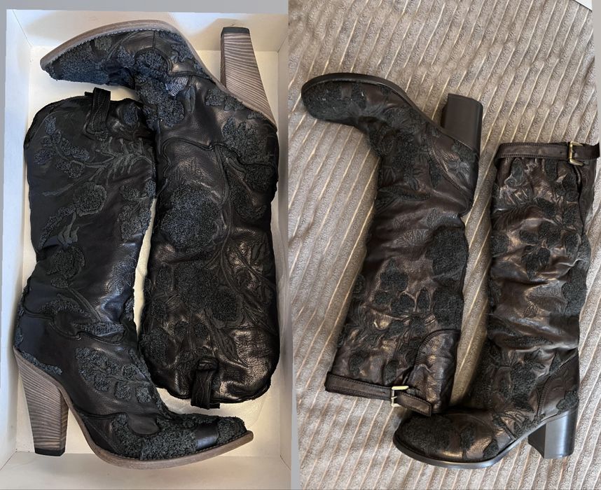 Сапоги козаки осінь,зима, шкіряні чоботи