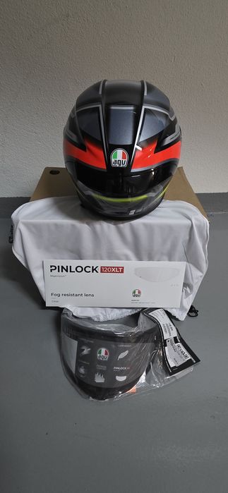 Capacete AGV K6 S Erazer (M) com 2 viseiras (clara e escura)