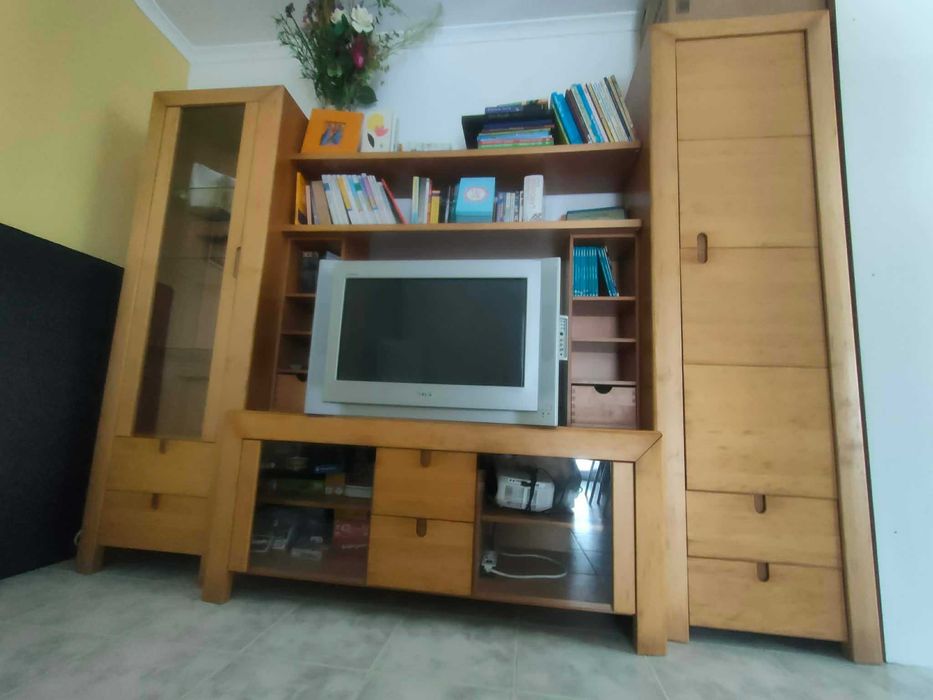 Movel de sala para livros e TV