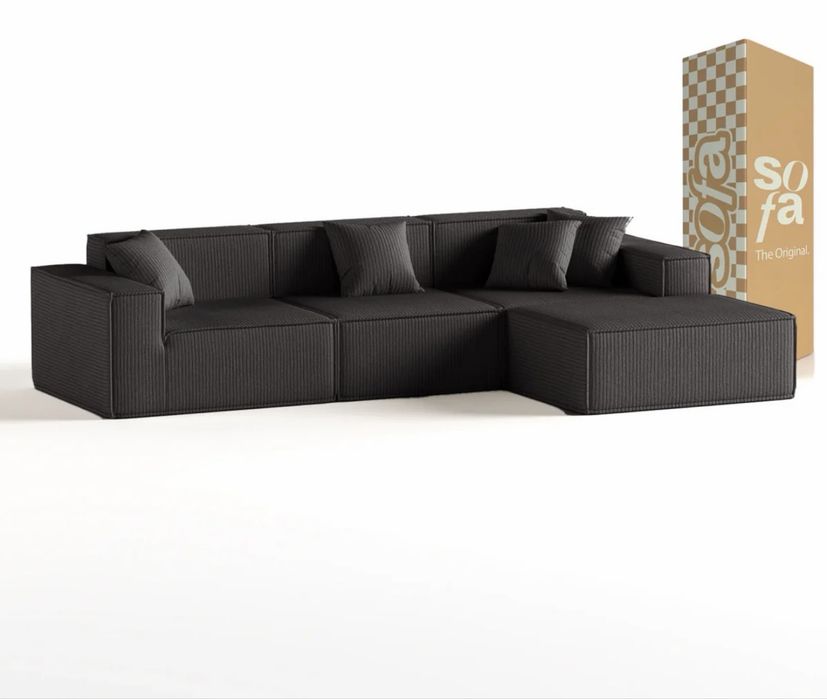 Sofa modular 3 lugares + chaise