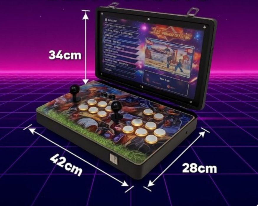 Maquina portatil jogos arcade multiijogos