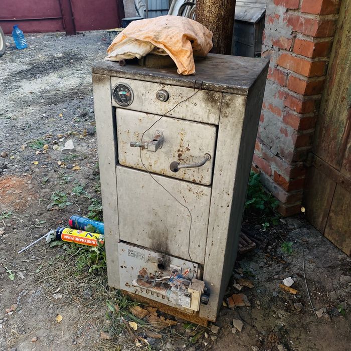 Котел советский газовый с автоматикой искра 16