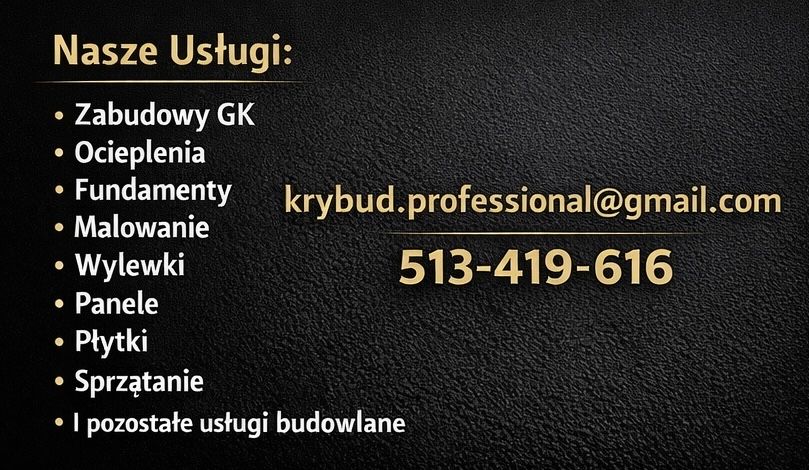 Usługi Budowlano-Wykończeniowe | GK • Ocieplenia • Malowanie