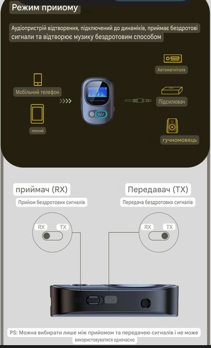 НЕТ Bluetooth? Добавь за 30 секунд! AUX ресивер/передатчик VIKEFON 2в1