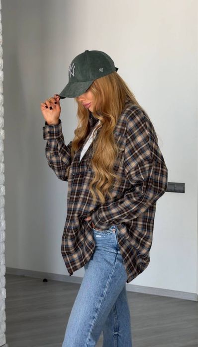 Сорочка в клітинку, трендова