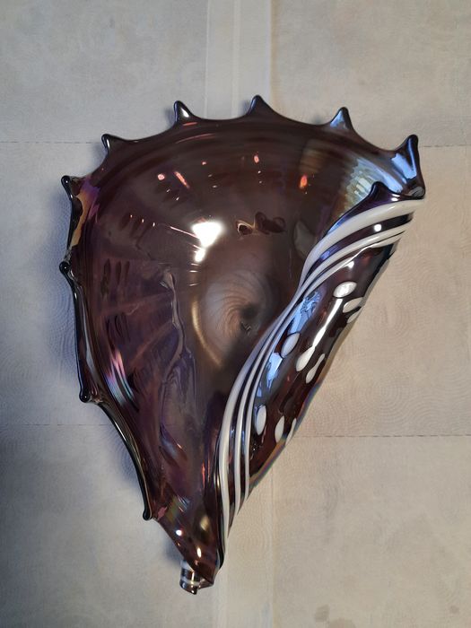 Szklana patera vintage