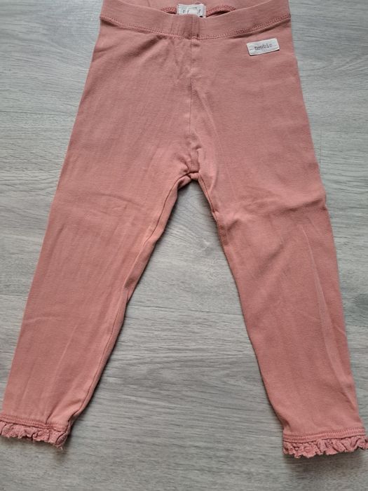 Legginsy 92 Newbie komplet róż kwiaty