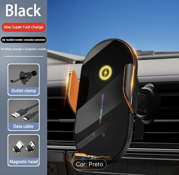 Suporte auto para telemovel