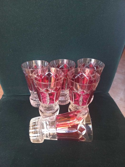 Jarro rosa c/ 6 copos