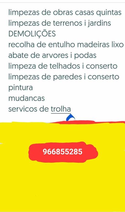 Serviços de rocadeira i motosserras