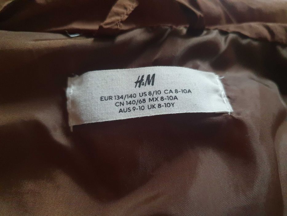 Ciepła kamizelka dla dziewczynki H&M 8-10 lat, 146 cm