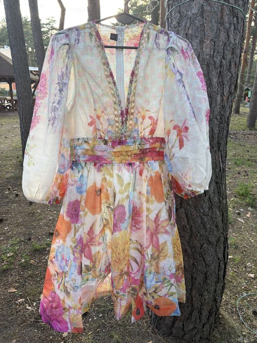 Sukienka boho romantyczna kwiaty