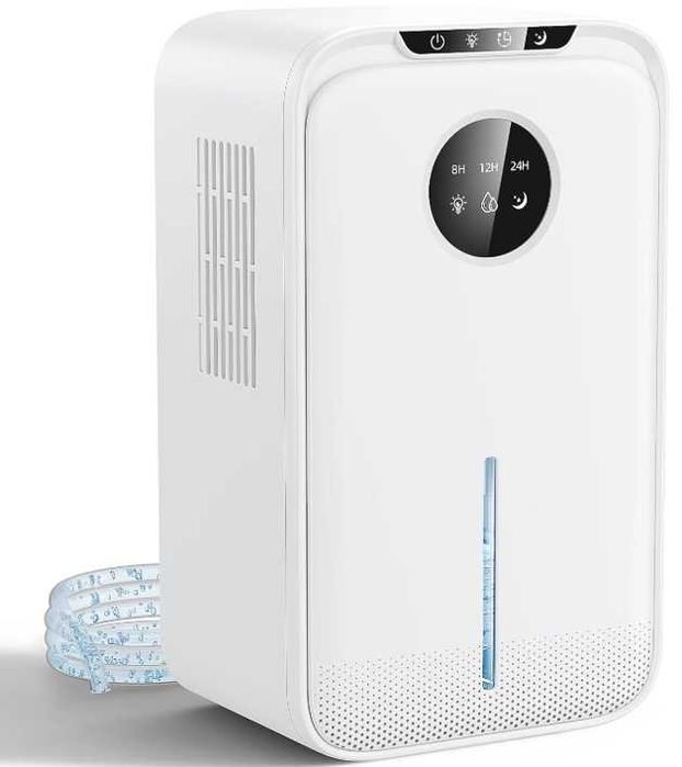 Elektryczny osuszacz powietrza 2,5L  cichy timer 24h do domu i piwnicy