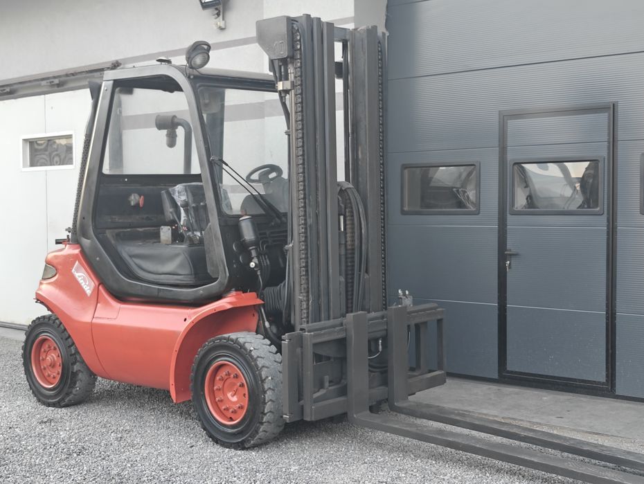 Wózek Linde H45T 4.5T LPG Perkins Triplex 5m Wolny Skok 4 Sekcje Długie widły 2m