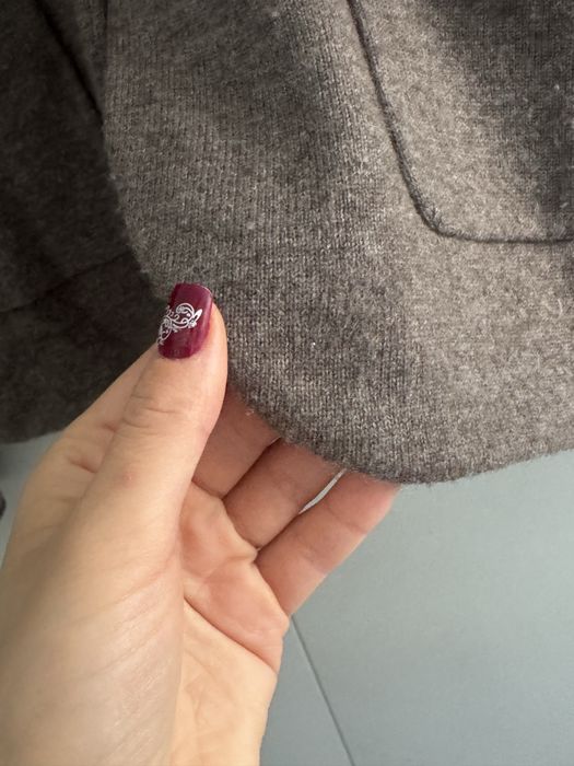 Sweter marynarka z wełny Merino 85% i kaszmir 15%