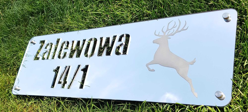 Numer domu, tabliczka adresowa Glamour