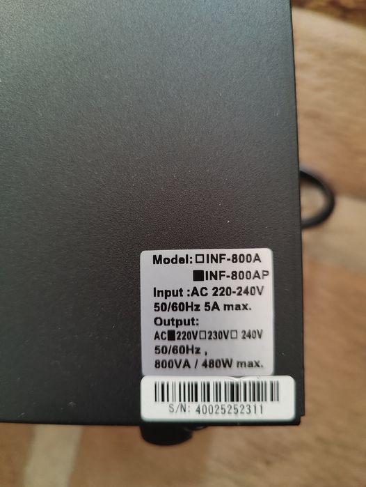 Блок БДЖ Новий Powercom inf-800