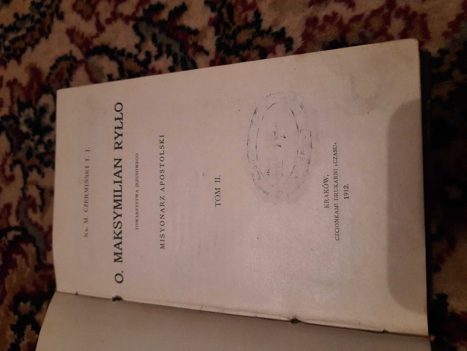 Misyonarz Apostolski Ks. M. Czermiński T.J. O. Maksymilian Ryłło 1912r