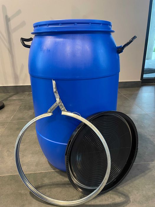 Beczki plastikowe używane, czyste 30L 60L 70L, 80L, 100L, 150L, 200L