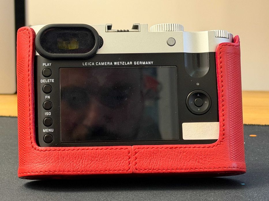 ‼️Christmas Sale‼️ Получехол Leica Q, кожа, красный