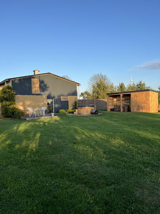 Domek całoroczny, letniskowy „STODOŁA 1” z balią, jacuzzi