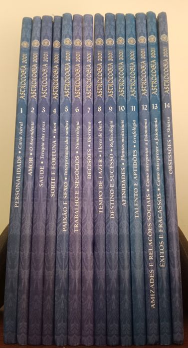 Coleção "Astrologia 2001 – O Seu Futuro no Novo Milénio" (14 Livros)