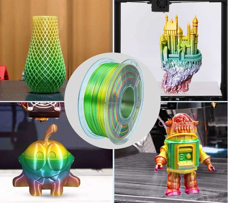 PLA пластик філамент для 3D принтера Jayo 1510171C Rainbow PLA