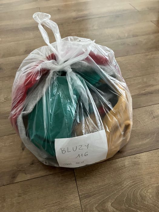 Dziecięce bluzy Zara, NEXT, Benetton 126, worek, 7 sztuk