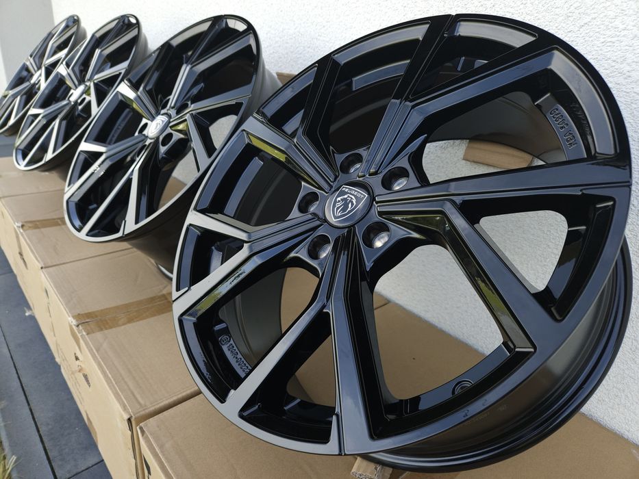 Peugeot 18 " Nowe 5x108 Felgi 308 / 3008/ 5008 / 508 Czarne Alufelgi