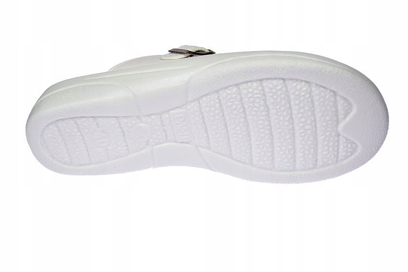 Klapki Medyczne Damskie Biale Skora Wkladka Polskie Pami Top-1S 37