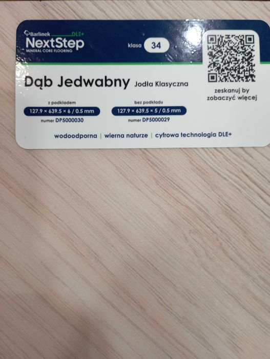 Panel winylowy Dąb Jedwabny -Barlinek z podkładem