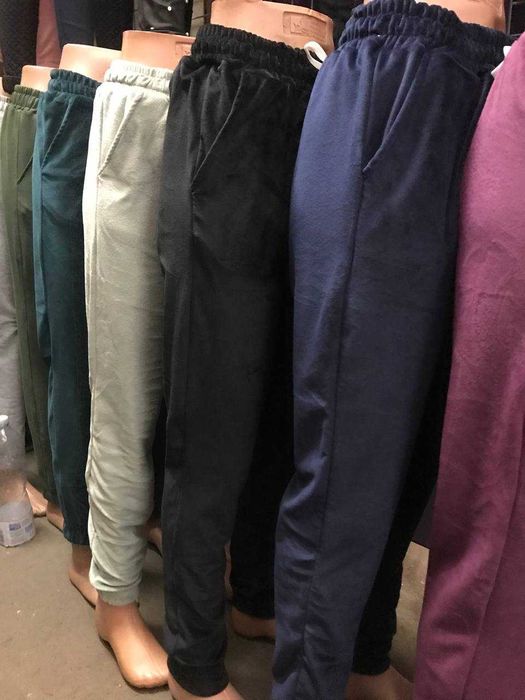 Не утеплені Весна Утеплені Жіночі велюр штани Женские джоггеры