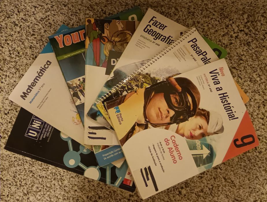 Cadernos de atividades do 9 ano e exames