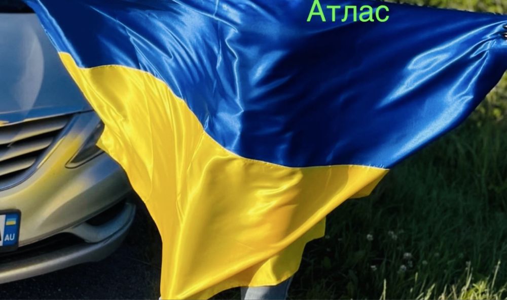 Прапор України атлас , габардин ,нейлон