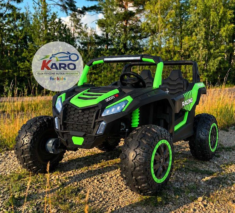 Pojazd na Akumulator Buggy ATV Racing 4x4 dla Dzieci 24V Radio FM USB