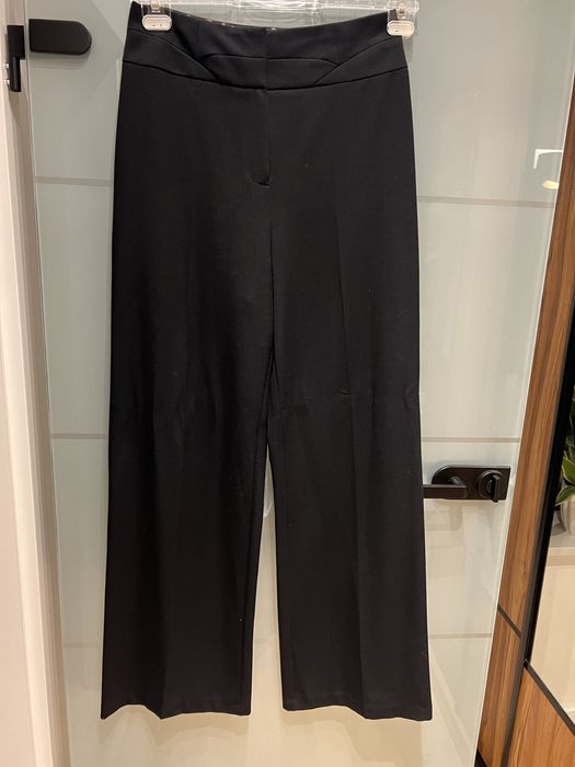 Czarne szerokoe spodnie next 12L wide leg