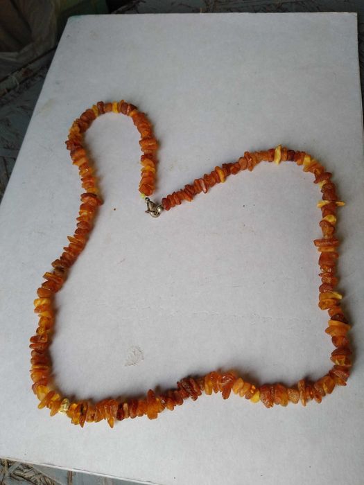 Бусы янтарь,.. длина