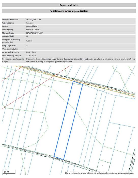 Grunty rolne ok. 5 ha - Sławacinek Stary - Widok 5